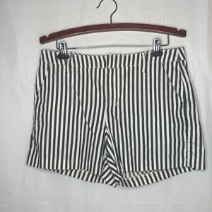 Meritage Chino Shorts Navy & White Stripe Size 14